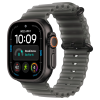 Apple Watch Ultra 4 49mm, Black Titanium, Ocean Band Translucent Black