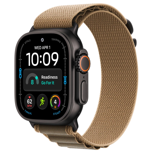 Apple Watch Ultra 4 49mm, Black Titanium, Alpine Loop Desert, M